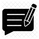 Write Notes Wrote Comment Write Message Icon