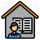 Writer Working At Home Book Icon