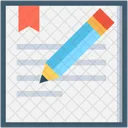 Pencil Paper Notepad Icon