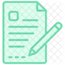 Writing Color Outline Icon Icon
