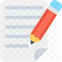 Text Pencil Sheet Icon