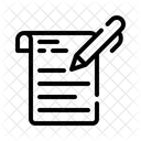 글쓰기 노트 잉크 아이콘