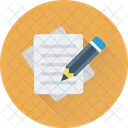 Document Sheet Pencil Icon
