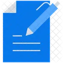 Write Writing Writing Document Icon