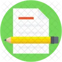 Drafting Pencil Paper Icon