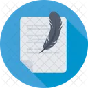 Writing Feather Document Icon
