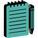 Pencil Paper Notepad Diary Icon