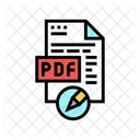 Writing Editing Pdf Icon