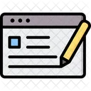 Writing Article Content Icon