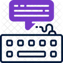 Writing Keyboard Chat Icon