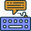 Writing Keyboard Chat Icon