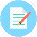 Writing File Editing Icon