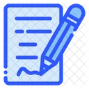 Writing Document Paper Icon