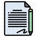 Writing Signature Significant Icon