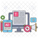 Writing Ad Writing Advertisement Writing Campaign Icon