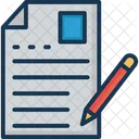 Writing Article Script Writing Pencil Icon