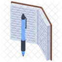 Writing Book Writing Tool Pen And Book Icon