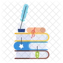 Writing Books School Notebooks School Supplies Icon
