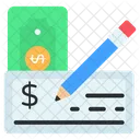 Writing Cheque  Icon