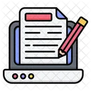 Writing Content Blogging Content Icon