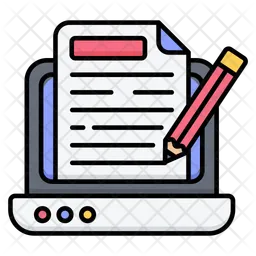 Writing Content  Icon