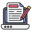 Writing Content Blogging Content 아이콘