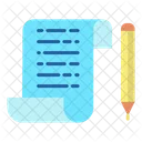 Document File Pencil Writing Document Pen Icon