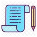 Document File Pencil Writing Document Pen Icon