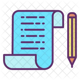 Writing Document  Icon