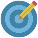 Writing Goal Writing Target Writing Icon