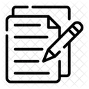 Writing Files And Folders Contract Icon
