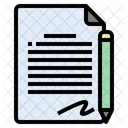 Writing Signature Significant Icône