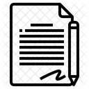 Writing Signature Significant Icône