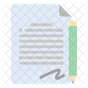 Writing Signature Significant Icône