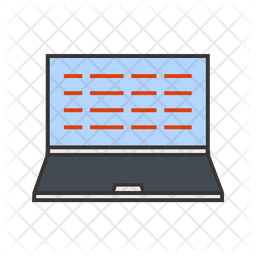 Writing Laptop Icon