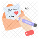 Writing Letter  Icon