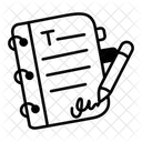 Writing notepad sketchy icon is up for use  Icon