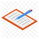 Writing Pad Student Notes Classroom Writing Icon