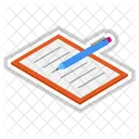 Writing Pad Student Notes Classroom Writing Icon