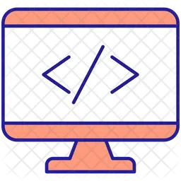 Writing programming code  Icon