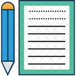 Writing Sheet  Icon