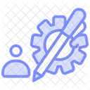 Writing Skills Duotone Line Icon Icon