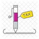 Writing Taxes Tax Icon