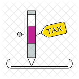 Writing taxes  Icon