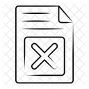 Wrong File File Error Delete File Icon