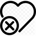 Wrong heart Icon