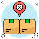 Wrong Parcel Location Parcel Tracking Package Location Icon