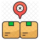 Wrong Parcel Location Parcel Tracking Package Location Icon