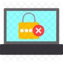 Password Access Denied Secure Icon