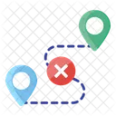 Wrong Route Wrong Way Wrong Track Icon